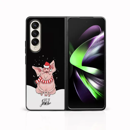 MY ART Kryt s vianočným dizajnom Samsung Galaxy Z Fold 3 5G LET IT SNOW (075)