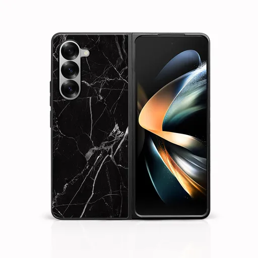 MY ART Ochranný kryt pre Samsung Galaxy Z Fold6 5G BLACK MARBLE (142)