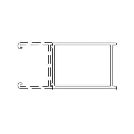 Rozširujúci profil pre bočnú zástenu SAT Walk-In Xmotion chróm SATWIXMPROFILROZ