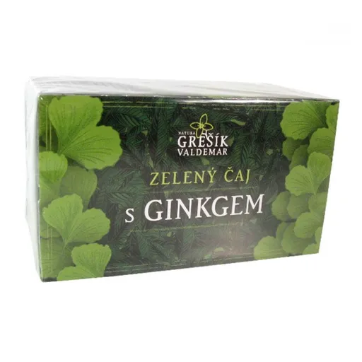 Grešík Zelený čaj s ginkgom ns 20x1.5 g prebal