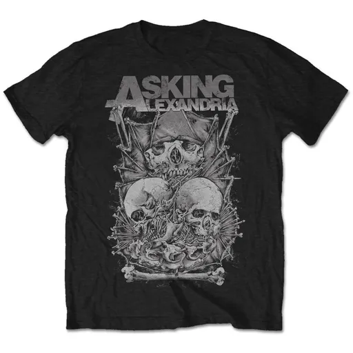 Asking Alexandria tričko Skull Stack Čierna S
