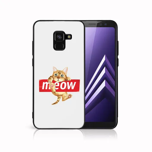 MY ART Ochranný kryt pre Samsung Galaxy A8 2018 (A530) MEOW (183)