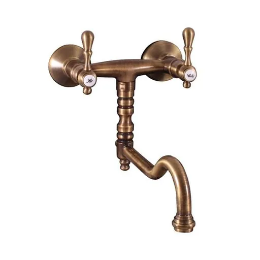 RAV SLEZÁK Morava drezová batéria s otočným ramienkom 150 mm stará mosadz mk401.5/29sm MK401.529SM