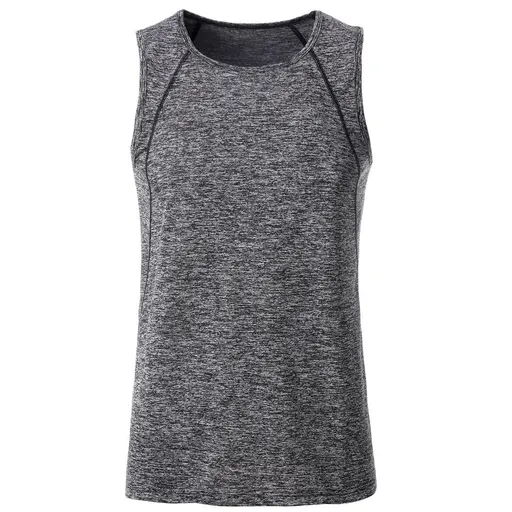 James & Nicholson (Daiber) Pánske funkčné tielko JN494 - Čierny melír / čierna | L