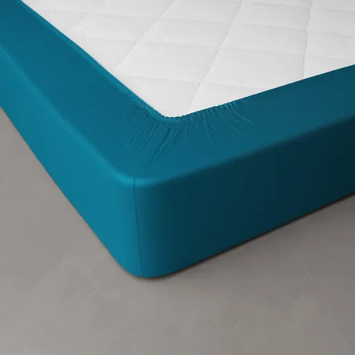 Jednofarebná perkálová napínacia plachta, hĺbka rohov 40 cm