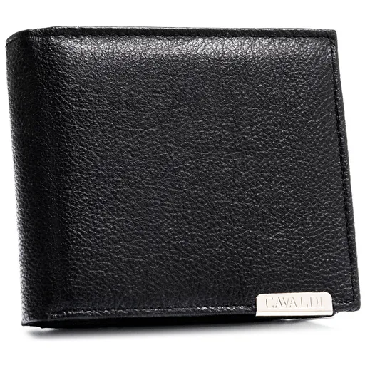 Veľká čierna pánska kožená peňaženka 4U Cavaldi s RFID ochranou