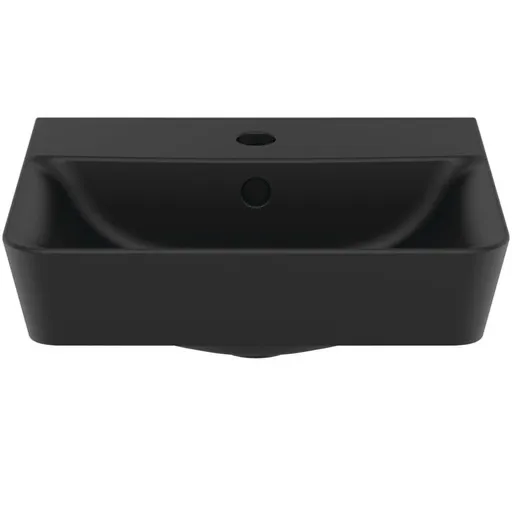 Ideal Standard Connect Air umývadlo 40x34 cm černá otvor pre batériu uprostred E0307V3