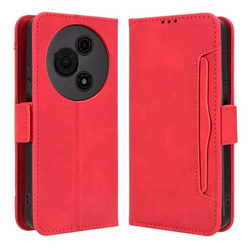 SLOT Peňaženkový obal pre TCL 605 / TCL 60 SE červený