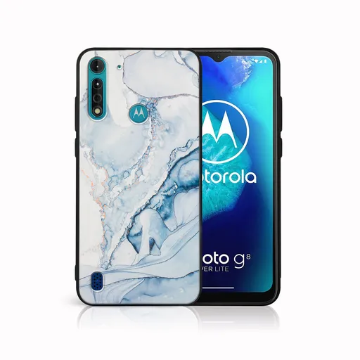 MY ART Ochranný kryt pre Motorola Moto G8 Power Lite LIGHT BLUE (149)