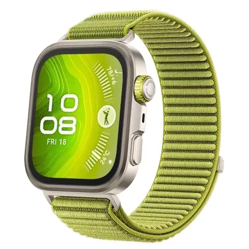 NYLON Vymeniteľný remienok pre Huawei Watch Fit 4 / Fit 4 Pro svetlozelený