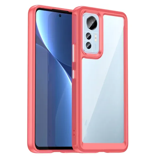 CRYSTAL Ochranný kryt Xiaomi 12 Lite červený