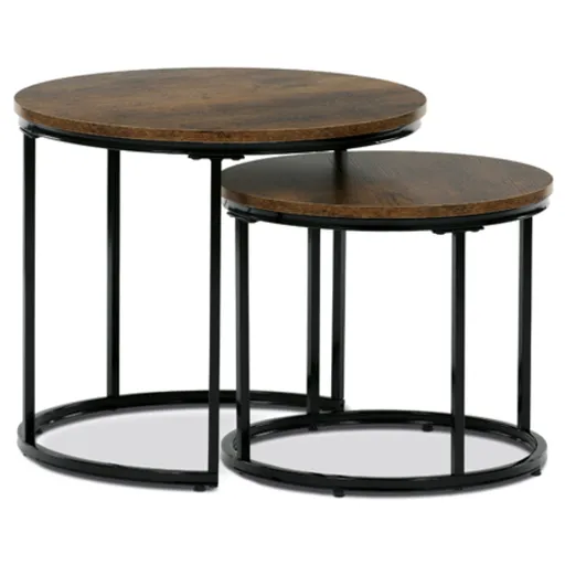 Odkladací stolík Autronic 53x46 cm prírodná MDF CT-G1145 OLW