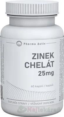 Zinok chelát 25mg 60 kapsúl