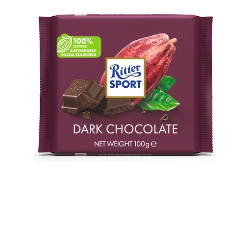 RITTER SPORT Horká čokoláda 100 g