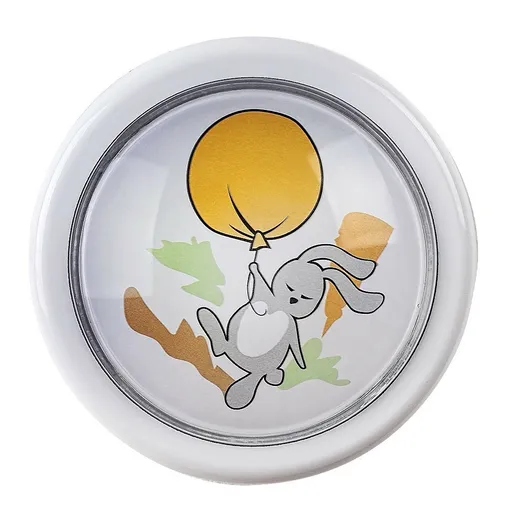 Rabalux 76073 detské push light nočné osvetlenie Hopply - zajačik a balón, 0,3W, 5lm, 6000K