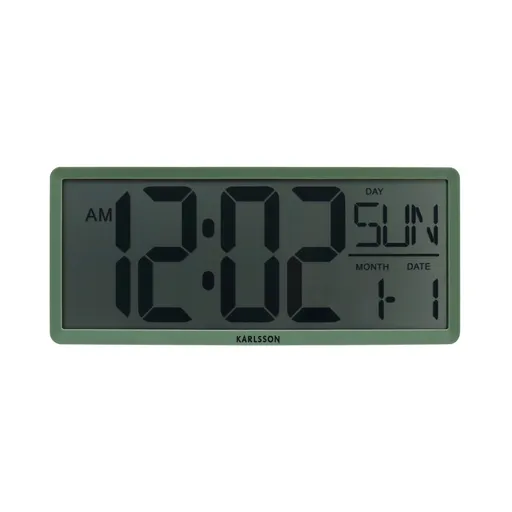 Karlsson 6020GR digitálne hodiny sivá, 35 cm