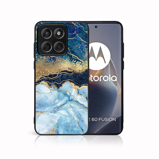 MY ART Ochranný kryt pre Motorola Edge 60 / Edge 60 Fusion BLUE MARBLE (141)