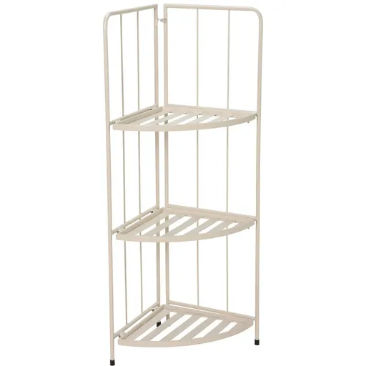Rohový kovový stojan na kvetiny Antonio, 3 police, 42 x 90 x 30 cm