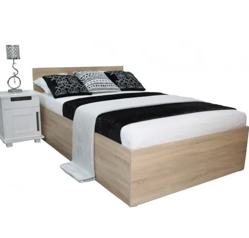 Elvisia Manželská posteľ DESA s roštom | 180 x 200 cm Farba: dub sonoma