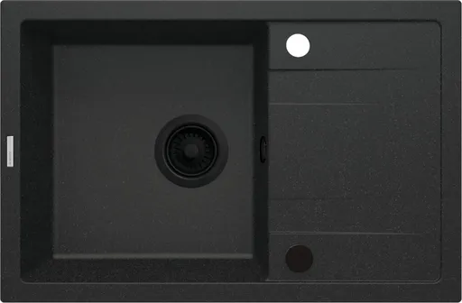DEANTE DEANTE - Corio metal grafit Granitový drez, 1-miska s odkvapkávačom ZRC_G113