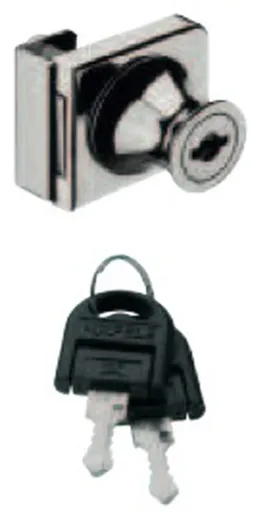 VCM Zámek na skleněné dveře Sicha, stříbrný