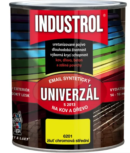 INDUSTROL UNIVERZÁL S2013 - Syntetická farba na kov a drevo 6003 - slonová kosť 9 l