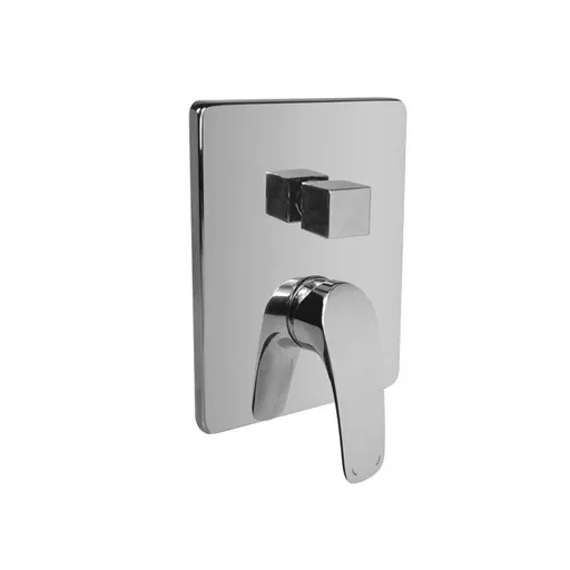 Mereo Sprchová podomietková batéria s prepínačom, Eve, Mbox, hranatý kryt, chróm CBV60106C