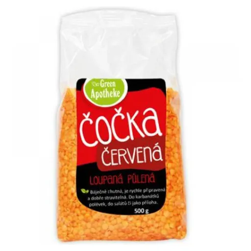 GREEN APOTHEKE Šošovica červená lúpaná polená 500 g