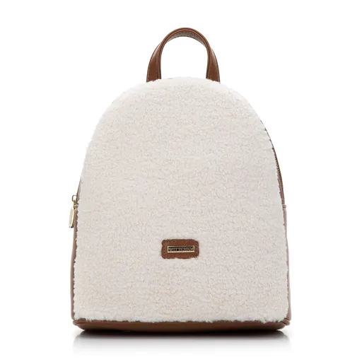 Batoh s predkom z umelej kožušiny pre jemný a štýlový doplnok, 97-4Y-504-9.