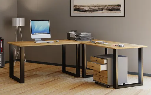 VCM Stůl Lona 80x50 U-nohy, dub medový