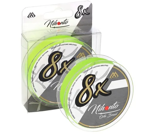 Mikado splietaná šnúra nihonto octa braid fluo 150 m - 0,12 mm 8,9 kg