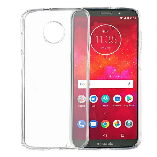Silikónový priehľadný obal Motorola Moto Z3 Play