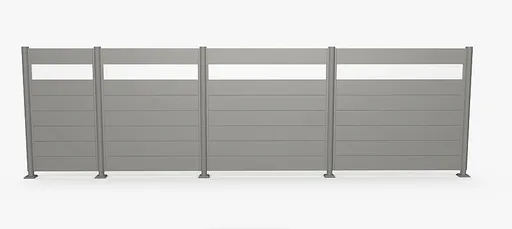 Biohort Zástena na ochranu súkromia akryl 180 cm (sivá kremeň metalíza) - rôzne dĺžky dĺžka 180 cm