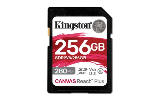 Kingston Canvas React Plus/SDHC/256 GB/UHS-II U3 / Class 10
