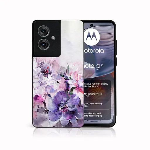 MY ART Ochranný kryt pre Motorola Moto G55 5G PEONIES (156)