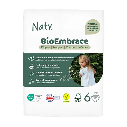 ECO BY NATY Bioembrácia XL plienky 16+ kg 17 kusov