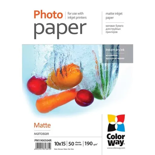 Fotopapier Matte 10 x 15 50 ks COLORWAY