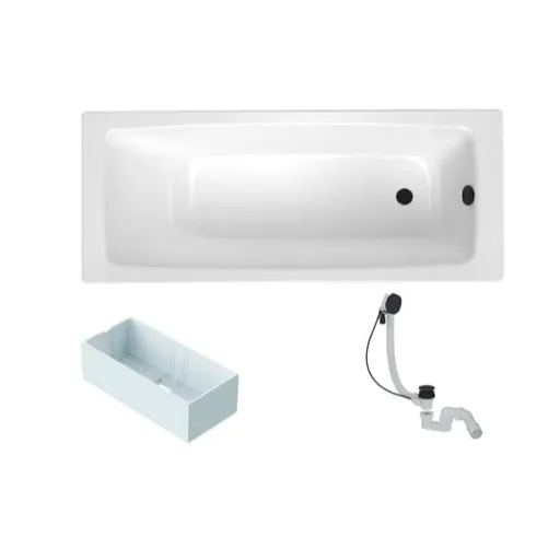 Obdĺžniková vaňa SAT Feel 150x70 cm smaltovaná oceľ ľavá aj pravá SATBVFEEL1504