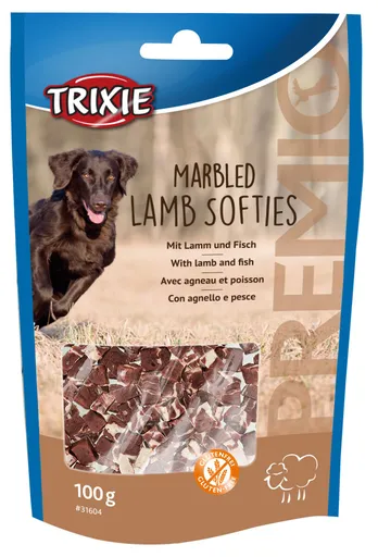 Trixie PREMIO Marbled Lamb Softies, kocky s jahňacím, 100 g