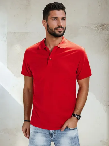 Pekné červené POLO tričko