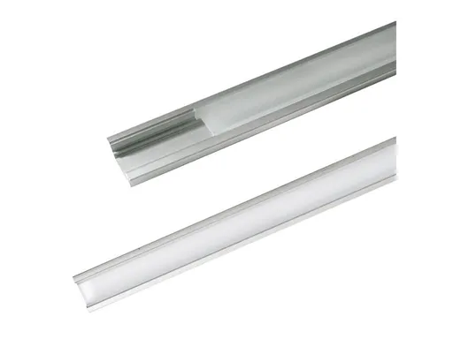 AL profil AR1 nový 24,7x7mm pre LED pásiky, k zapustenie, vrátane plexi 2m