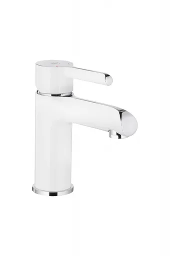 KFA - ANGELIT stojanková umývadlová batéria, biela-chróm + click/clack 4722-815-40