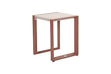 Hliníkový odkladací stolík MADRID (mahagón)