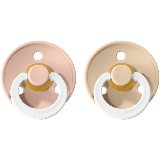 BIBS Colour Natural Rubber Size 1: 0+ months cumlík Blush Night / Vanilla Night 2 ks