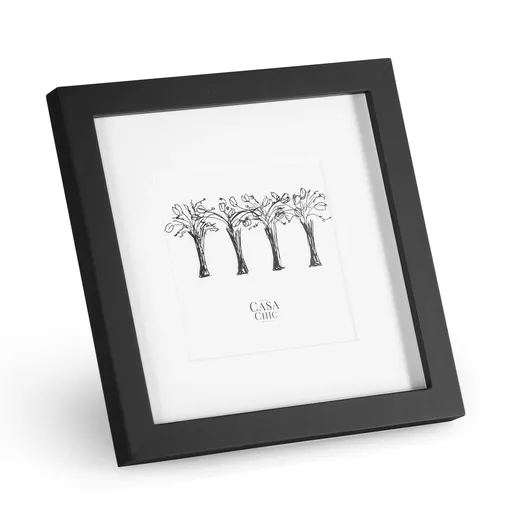 Casa Chic Cannon, rám na obrázky, štvorcový, fotky 20 x 20 cm, pasparta, pravé drevo
