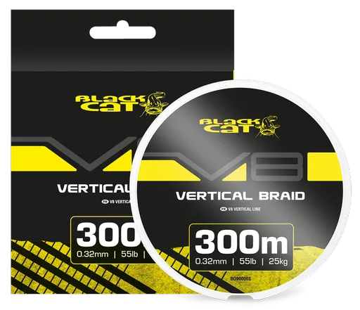 Black cat splietaná šnúra v8-line 300 m - 0,32 mm 25 kg