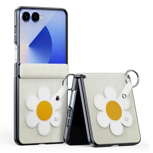 DUX LUVY Kryt so šnúrkou pre Samsung Galaxy Z Flip7 5G DAISY