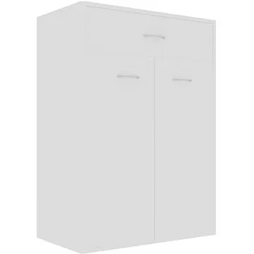 Skrinka na topánky biela, 60 × 35 × 84 cm, drevotrieska (801071)