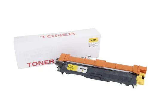 Brother kompatibilná tonerová náplň TN245Y, TN225Y,  TN255Y,  TN265Y,  TN285Y,  TN296Y, 2200 listov, žltá