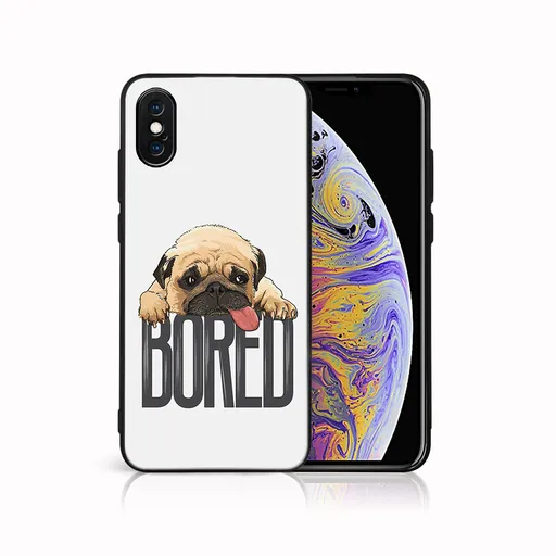 MY ART Ochranný kryt pre Apple iPhone X / XS BORED (178)